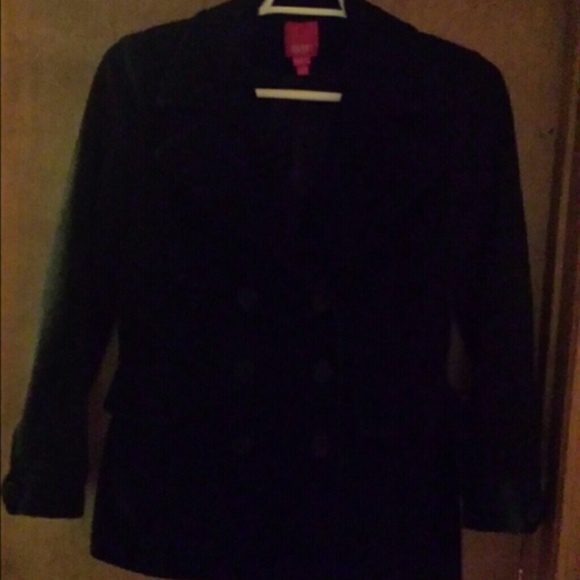 Black peacoat