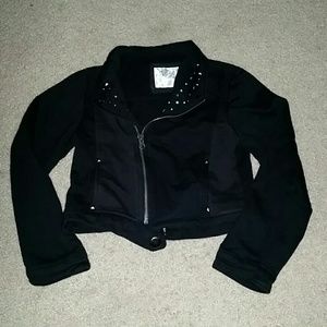 Girls Black zip up jacket