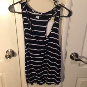 NAVY BLUE STRIPPED TANK TOP