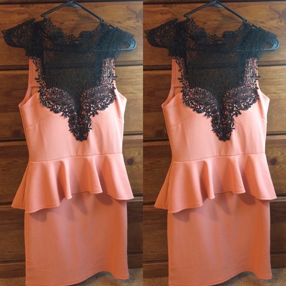 S/M PINK PEPLUM DRESS