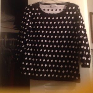 Black and white sweater