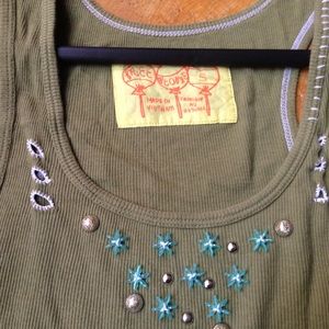 Free people olive green tank