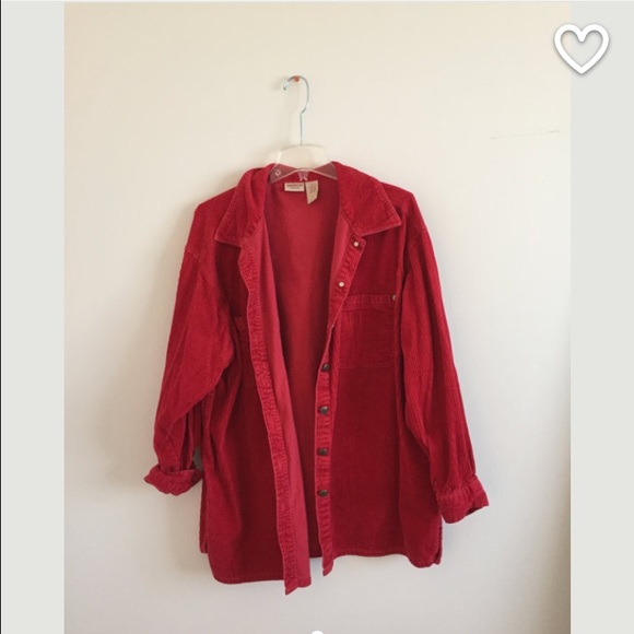 Corduroy red jacket