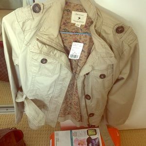 Brand new khaki jacket.