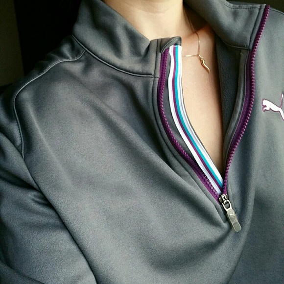 EUC Puma golf solid 1/4 zip pullover