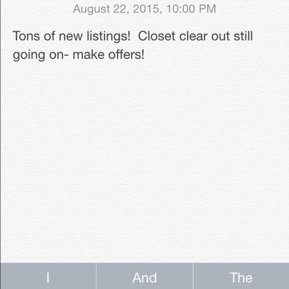 Everything must go!