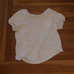 White Short Sleeved Top