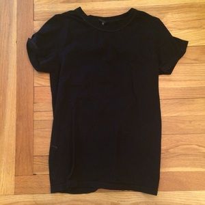 Black Short Sleeved Top
