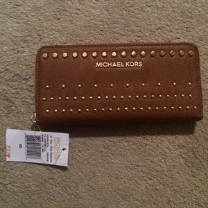 Michael Kors Gold Studded Wallet