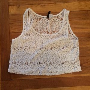 White H&M Crop Top.