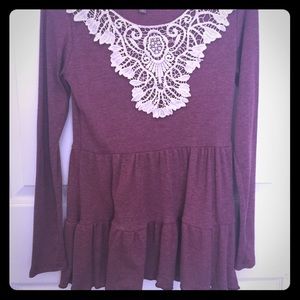 Purple Long sleeve top