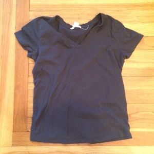 Gray Short Sleeved Top