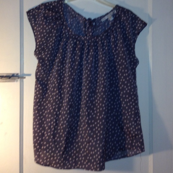 polk a dot blouse