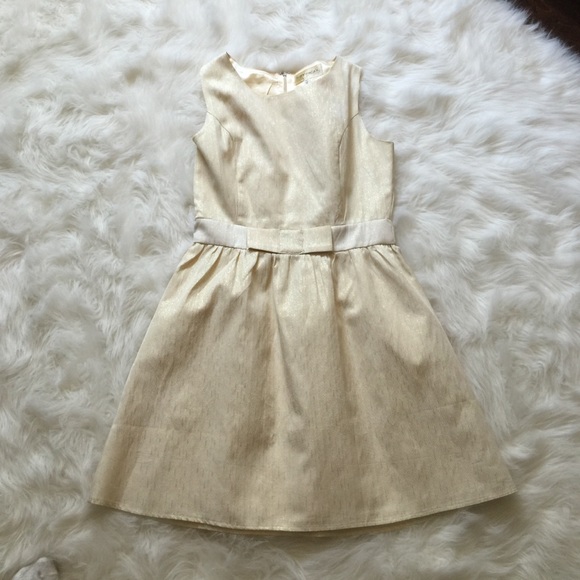 Francesca's medium timeless cream glitter dress - Picture 2 of 3