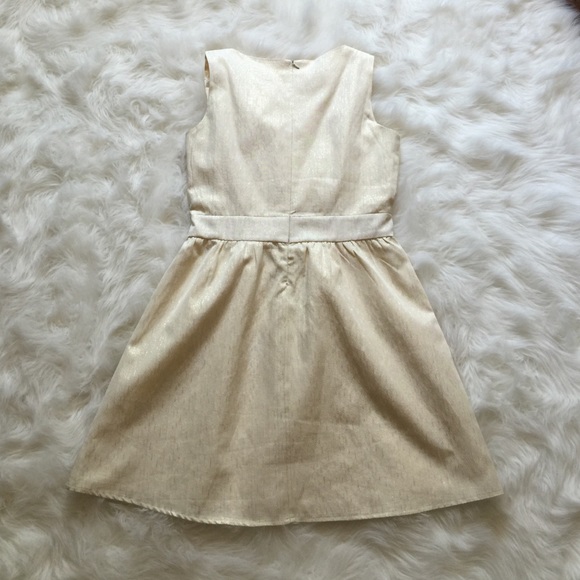 Francesca's medium timeless cream glitter dress - Picture 3 of 3