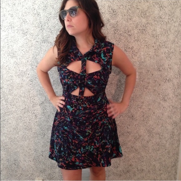 Nasty Gal Dresses & Skirts - [Nasty Gal] Abstract Cutout Dress Large