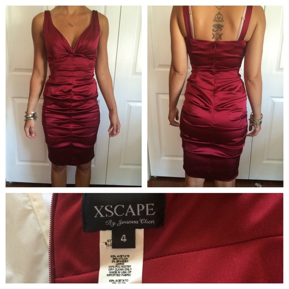 Sexy red dress xscape