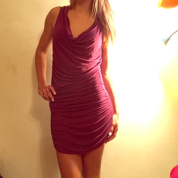 Michael Stars burgundy slinky dress NWT