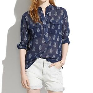 Madewell Teardrop Paisley Pullover Tunic
