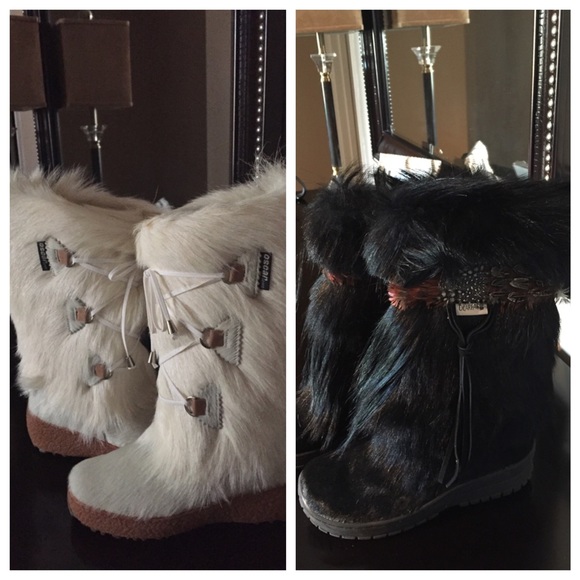Two pairs of boots (by Oscar and BearPaw)