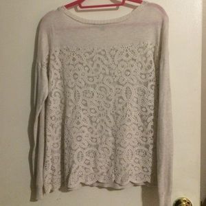 American Eagle Crochet Sweater