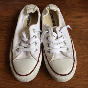 White Converse size 6