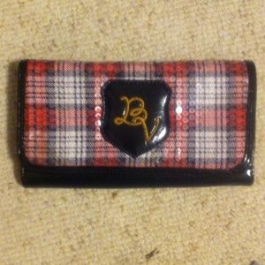 Red Plaid Betsey Johnson Betseyville Wallet