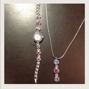 Watch with matching necklace
