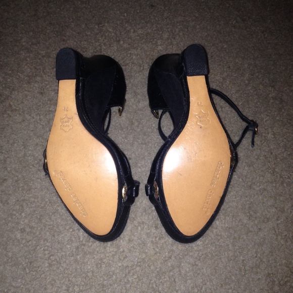 NEW Charles David Black Wedges - Picture 4 of 4