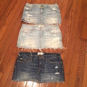 Jean skirts sz 2