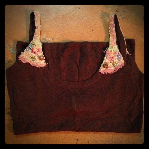 Brown Free people wool tank