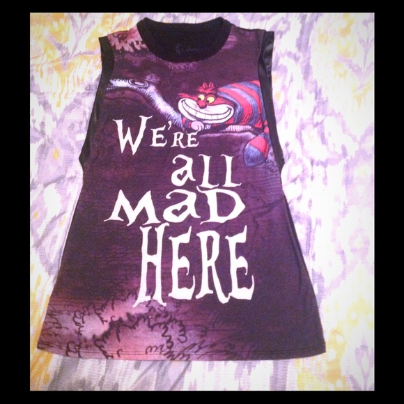 Alice in wonderland tank top