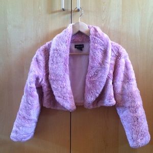 Pink fluffy coat