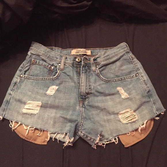 Wrangler high wasted jean shorts