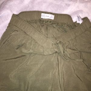 Abercrombie Olive Green Jogger Pants