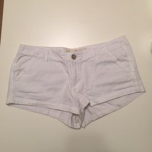 Hollister white khaki shorts