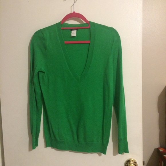 J. Crew Green Sweater