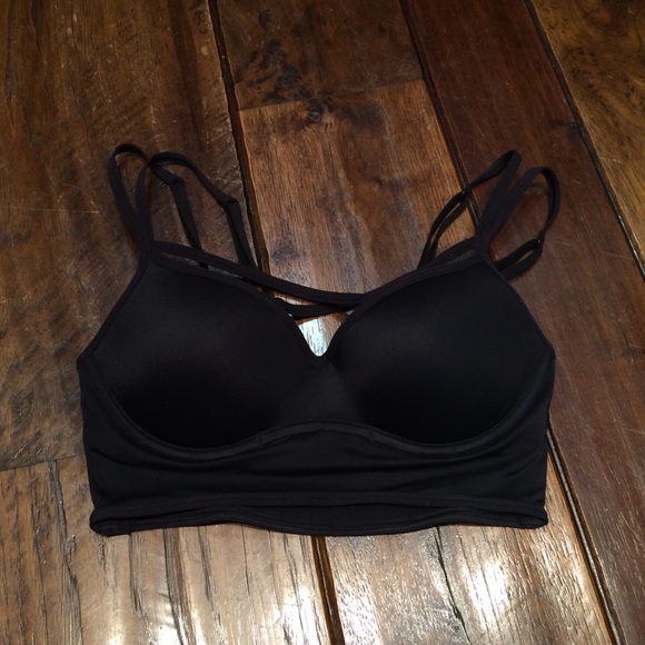Pink criss cross bralette
