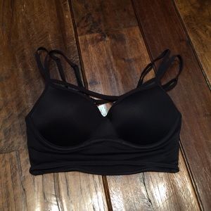 Pink criss cross bralette