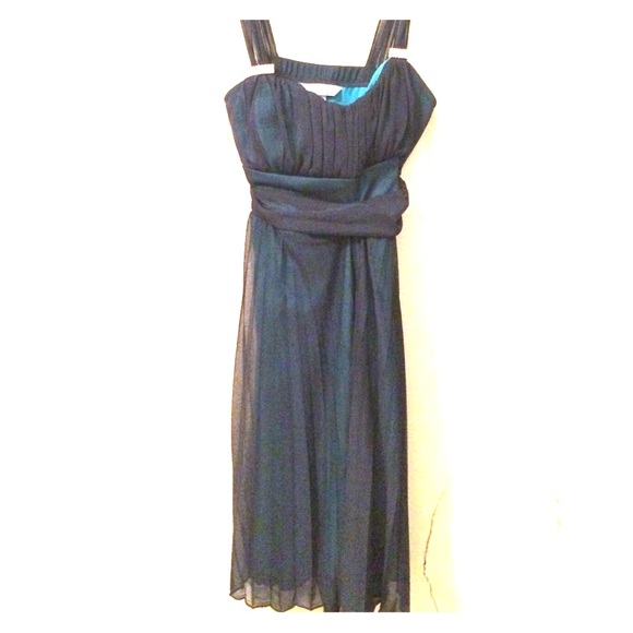 Turquoise Rouched Dress