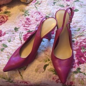 Nine West shoes hot pink size 51/2