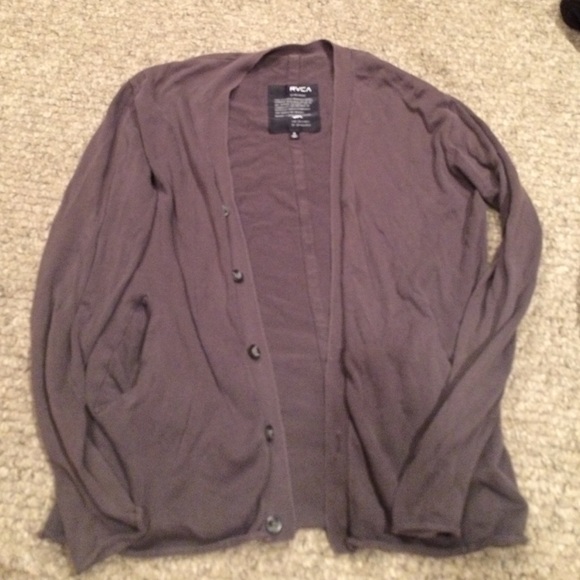 Gray rvca sweater