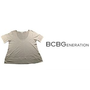 BCBGeneration Swing Grey Tissue Top