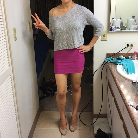 GUESS? Fuchsia Pink Bandage Skirt