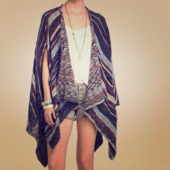 Free People Sweaters - Free people big trail poncho