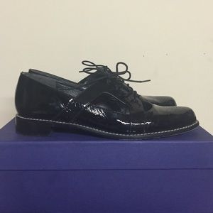 Stuart Weitzman • Black Patent Oxfords