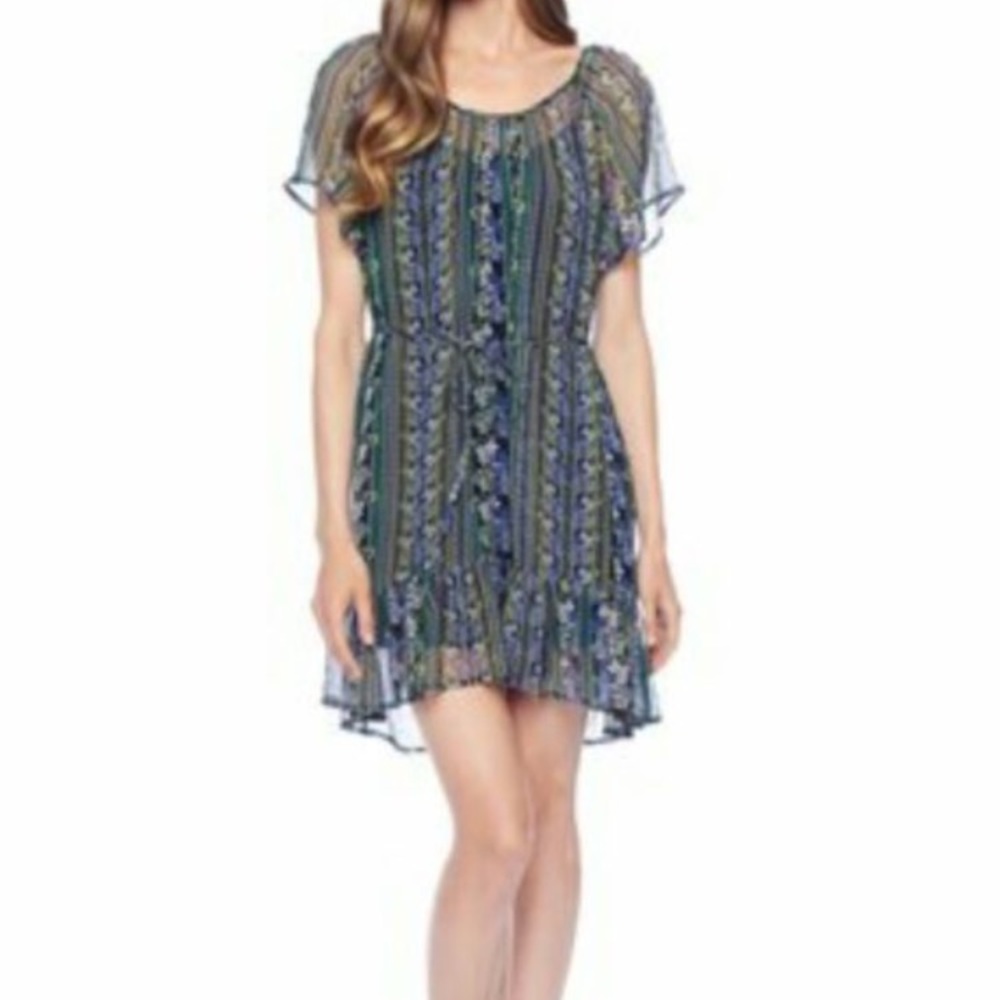 Ella Moss floral chiffon dress