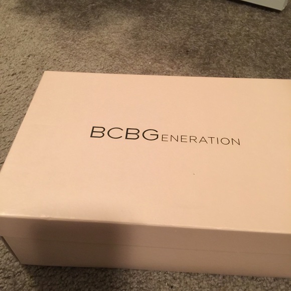 No Longer Available BCBG generation silver sling back heels size 10