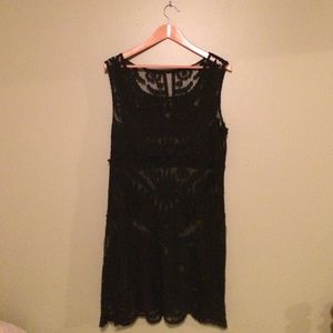 Black lace dress