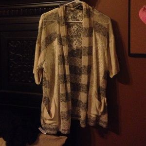 Floral lace cardigan